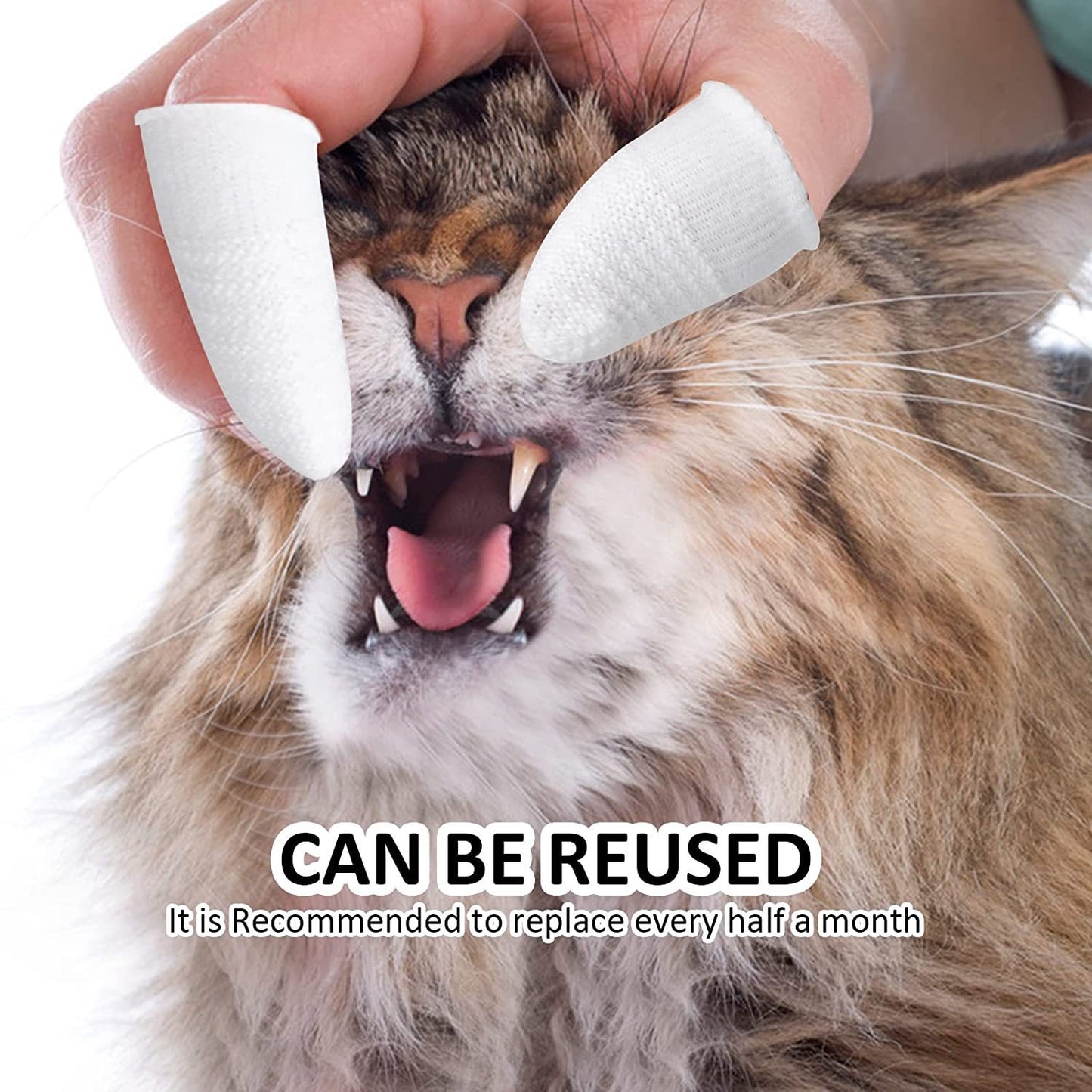 Cepillo dental de dedo para perros y gatos: limpieza oral fácil y profunda