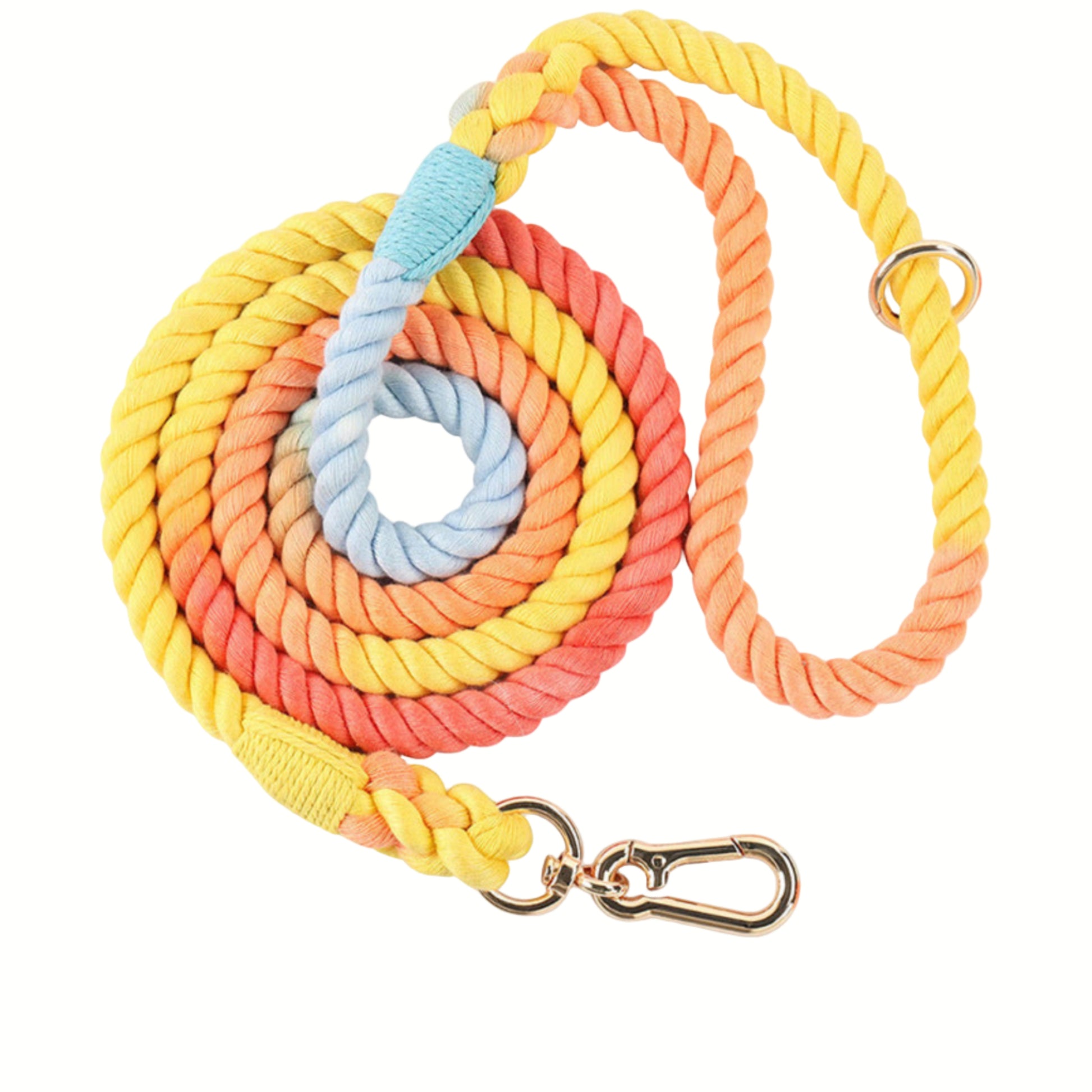 correa perro artesanal multicolor