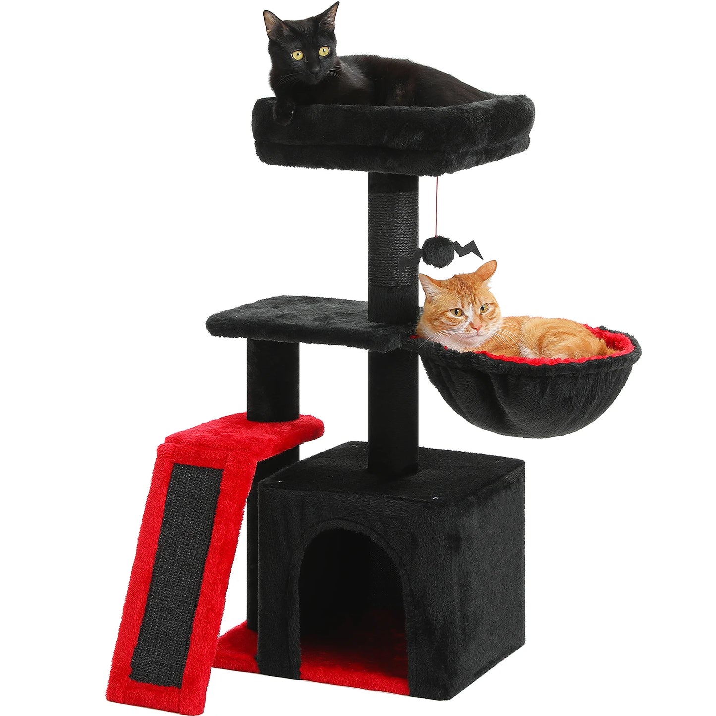 Árbol rascador premium 3-en-1: transformable, sisal, nido y hamaca de lujo