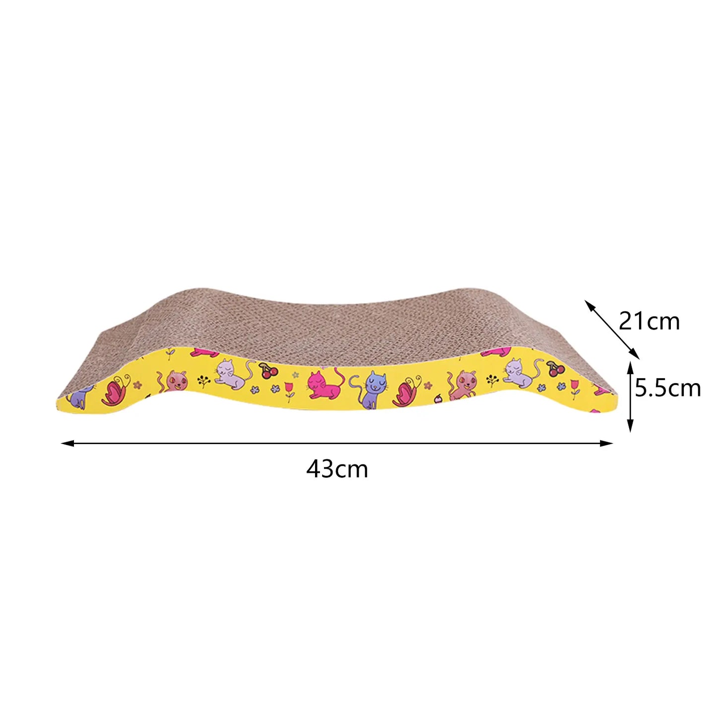 Cama rascadora de cartón corrugado para gatos: descanso y protección