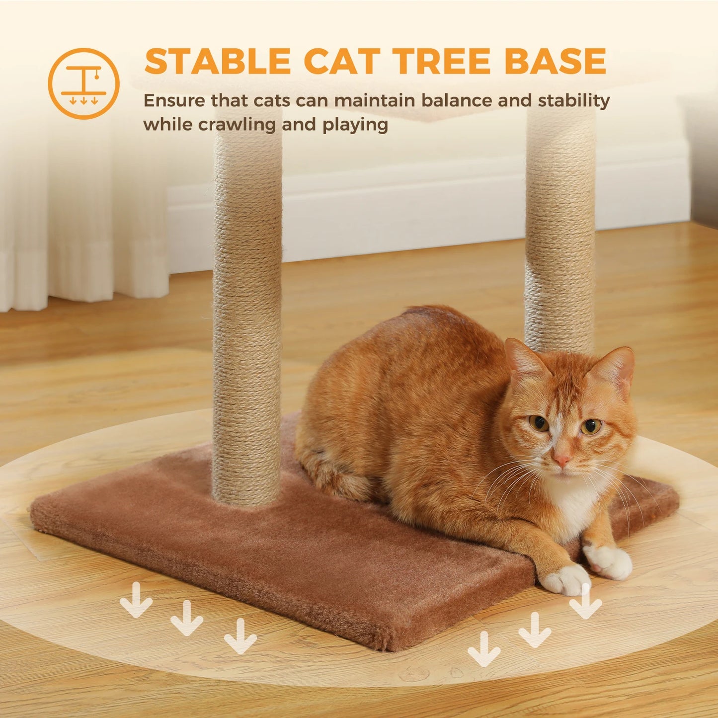 Árbol rascador premium 3-en-1: transformable, sisal, nido y hamaca de lujo