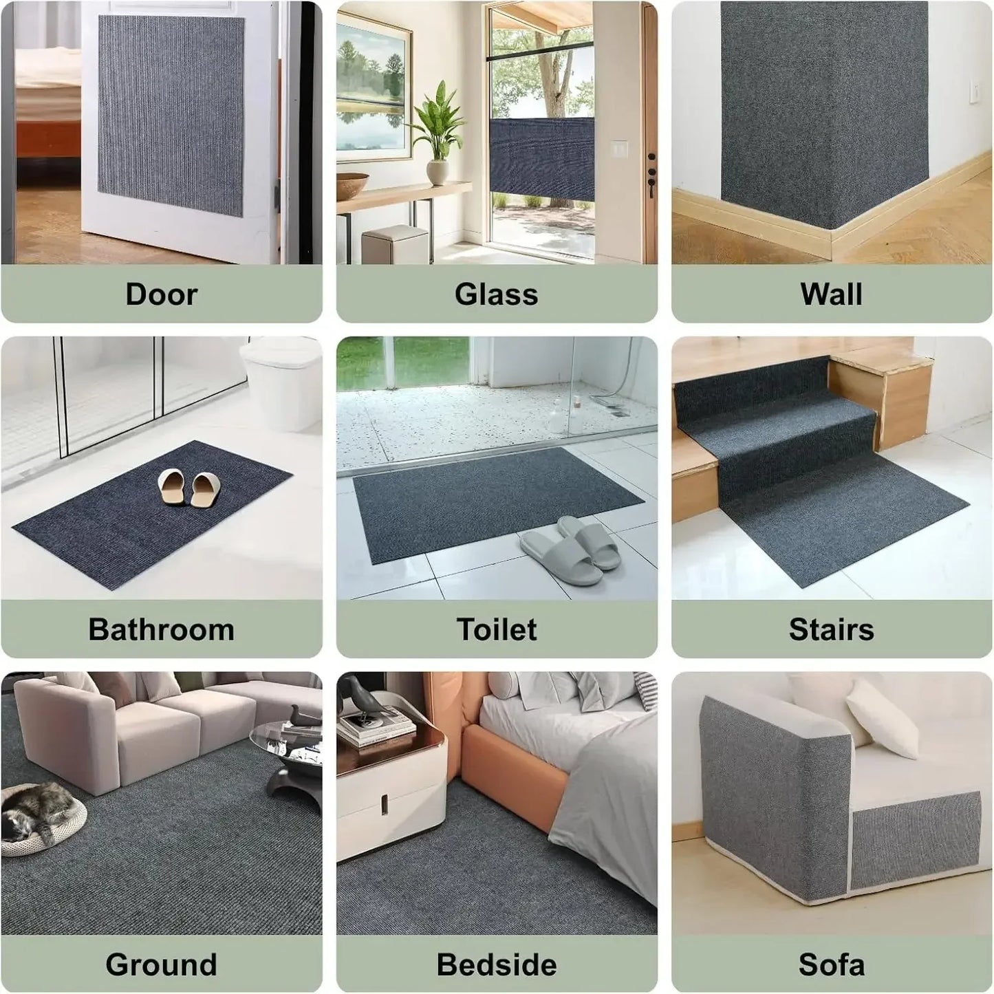 Alfombra rascadora autoadhesiva y recortable | Protector DIY para sofá y muebles