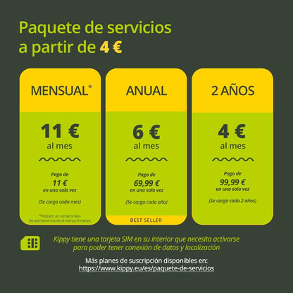 Kippy EVO GPS Premium: localizador antifuga + monitor de salud canina y felina