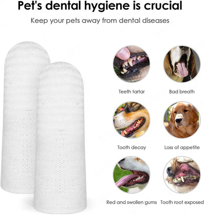 Cepillo dental de dedo para perros y gatos: limpieza oral fácil y profunda