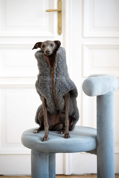 Woolen Dog Vest - Dark Grey-1