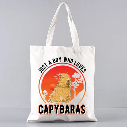 Pack de regalo 'Capibaras': bolsa de tela + neceser