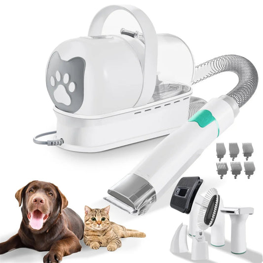 Aspirador de peluquería para mascotas 7 en 1 (bajo ruido)