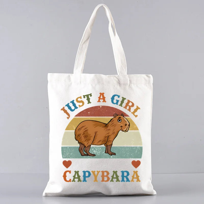 Pack de regalo 'Capibaras': bolsa de tela + neceser