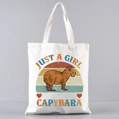 Pack de regalo 'Capibaras': bolsa de tela + neceser