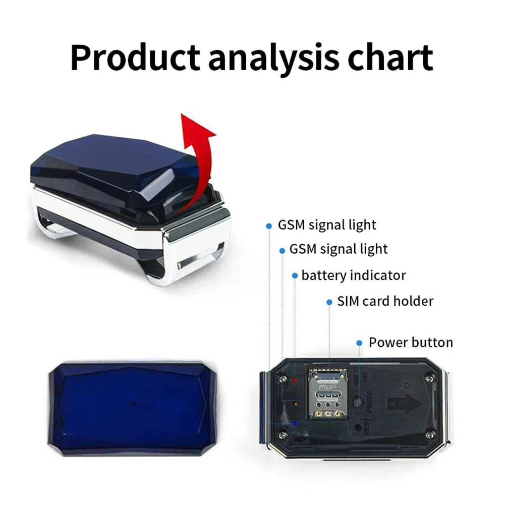 Localizador GPS inteligente G12: resistencia IP67 y 5 modos de posicionamiento
