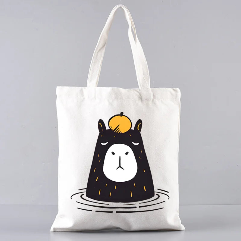 Pack de regalo 'Capibaras': bolsa de tela + neceser