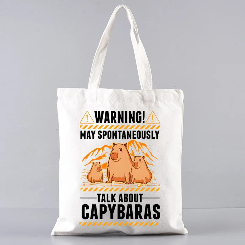 Pack de regalo 'Capibaras': bolsa de tela + neceser