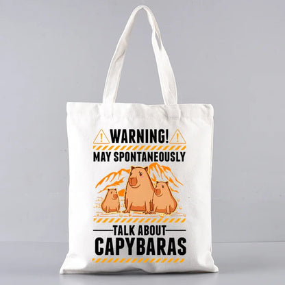 Pack de regalo 'Capibaras': bolsa de tela + neceser
