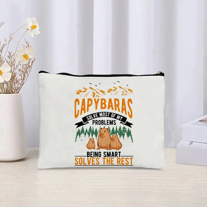 Pack de regalo 'Capibaras': bolsa de tela + neceser