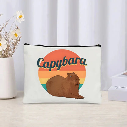 Pack de regalo 'Capibaras': bolsa de tela + neceser