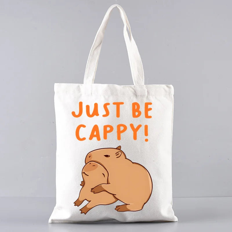 Pack de regalo 'Capibaras': bolsa de tela + neceser