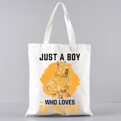 Pack de regalo 'Capibaras': bolsa de tela + neceser