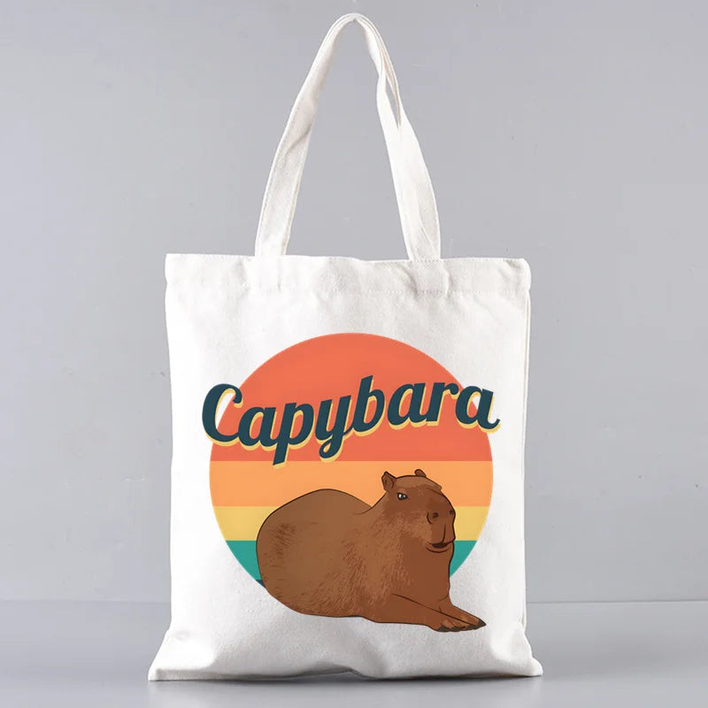 Pack de regalo 'Capibaras': bolsa de tela + neceser