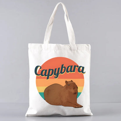 Pack de regalo 'Capibaras': bolsa de tela + neceser
