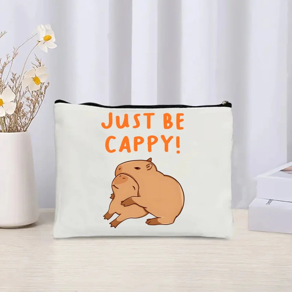 Pack de regalo 'Capibaras': bolsa de tela + neceser