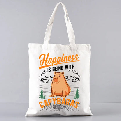 Pack de regalo 'Capibaras': bolsa de tela + neceser