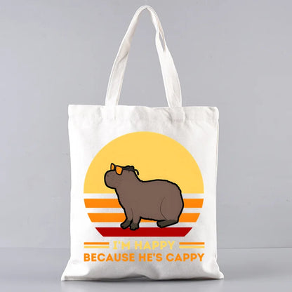 Pack de regalo 'Capibaras': bolsa de tela + neceser