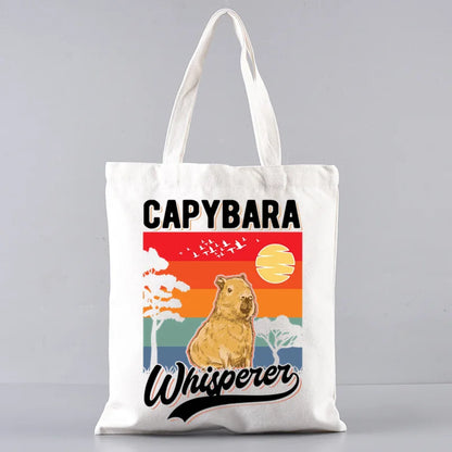 Pack de regalo 'Capibaras': bolsa de tela + neceser