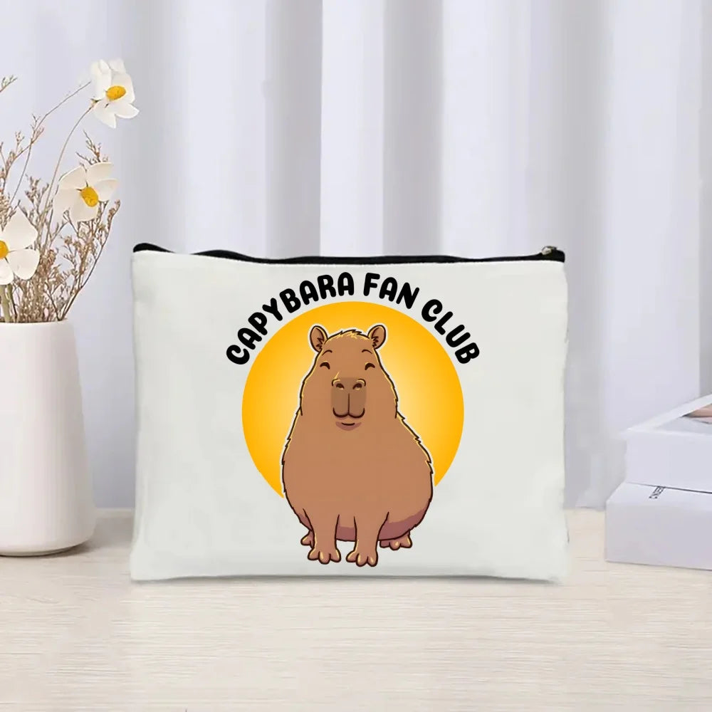 Pack de regalo 'Capibaras': bolsa de tela + neceser