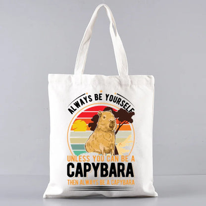 Pack de regalo 'Capibaras': bolsa de tela + neceser