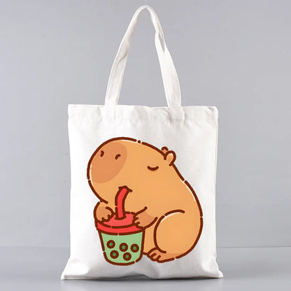 Pack de regalo 'Capibaras': bolsa de tela + neceser