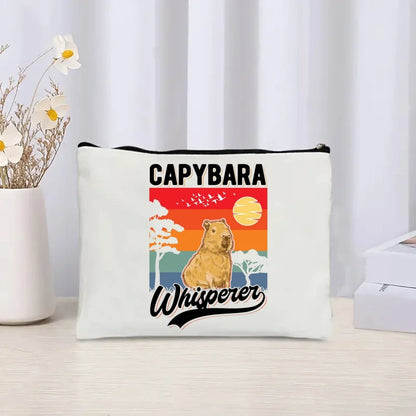 Pack de regalo 'Capibaras': bolsa de tela + neceser