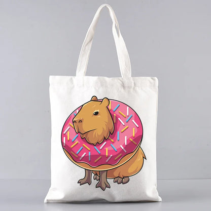 Pack de regalo 'Capibaras': bolsa de tela + neceser