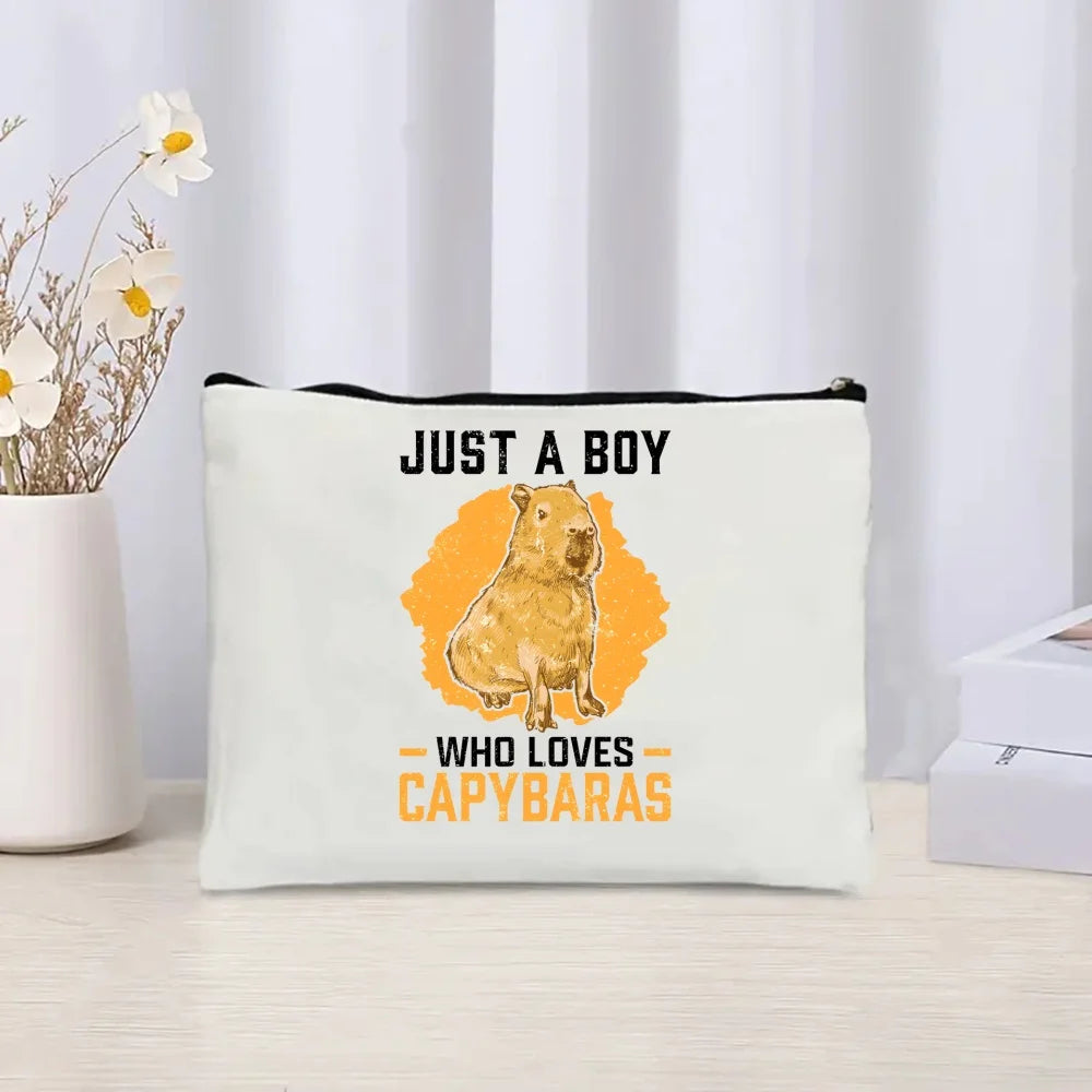 Pack de regalo 'Capibaras': bolsa de tela + neceser