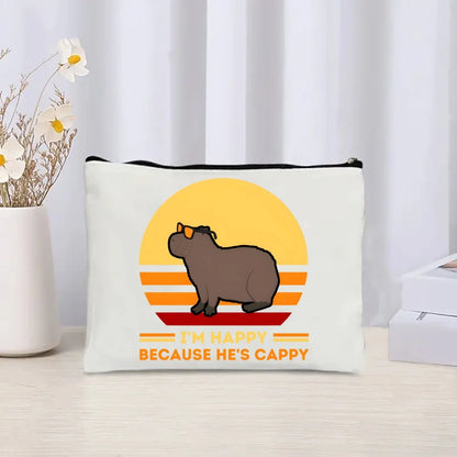 Pack de regalo 'Capibaras': bolsa de tela + neceser